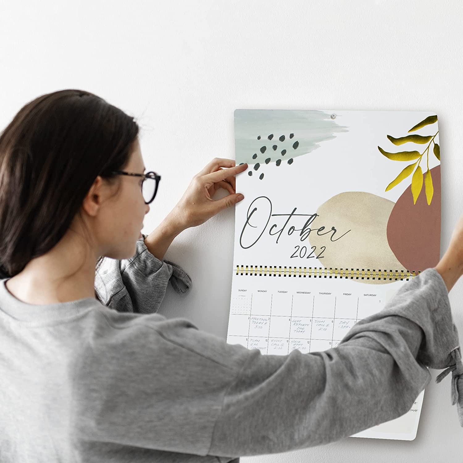 Aesthetic Wall Calendar in Abstract Art Design - Runs Until December 2023 - The Perfect Monthly Calendar for Easy Planning - Incl. 2022 - Image 8